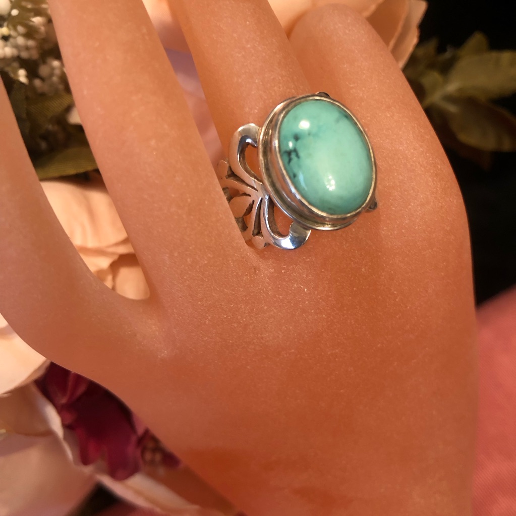 Genuine Sterling Silver & Turquoise Ring